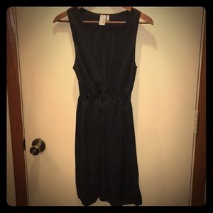 Black silk dress